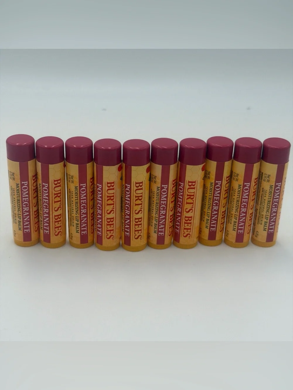 Burt's Bees Pomegranate Lip Balm Tubes - Deep Berry Caps